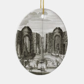 豪華な喜びの当惑の噴水 セラミックオーナメント (右)