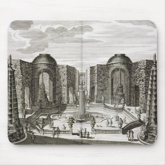 豪華な喜びの当惑の噴水 マウスパッド (正面)