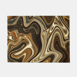 豪華な大理石のスタイル-暖かい茶色 ドアマット