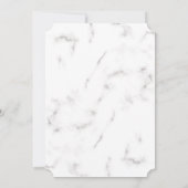 豪華な大理石の結婚式招待状 招待状 (裏面)