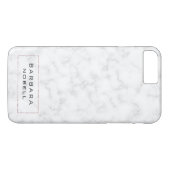 豪華な大理石の贅沢のばら色の金ゴールドデザイナーiPhone 7 Case-Mate iPhoneケース (裏面(横))