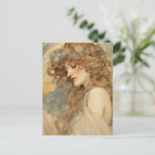 豪華な女性はがき ポストカード (スタンド正面)