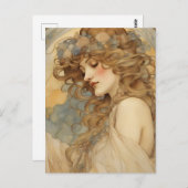 豪華な女性はがき ポストカード (正面/裏面)