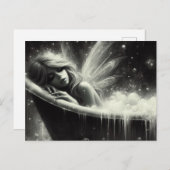 豪華な妖精がお風呂で眠っている ポストカード (正面/裏面)