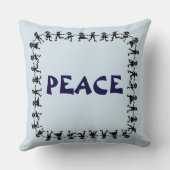豪華な平和デザインの装飾用クッション クッション (裏面)