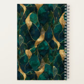 豪華な幾何学的抽象芸術スパイラルノートブック ノートブック (裏面)