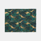 豪華な幾何学的抽象芸術フリースブランケット フリースブランケット (正面(横))