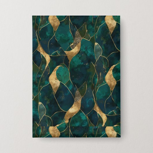 豪華な幾何学的抽象芸術ボタン 缶バッジ (正面)