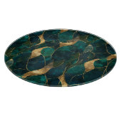 豪華な幾何学的抽象芸術ラウンドパフ カッティングボード (角)