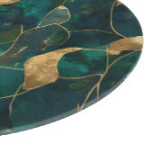 豪華な幾何学的抽象芸術ラウンドパフ カッティングボード (角)