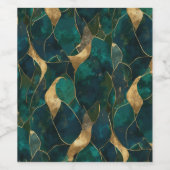 豪華な幾何学的抽象芸術ワインボトルラベル ワインラベル (シングルラベル)