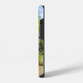 豪華な庭園の風景の中のガラス張り iPhoneケース (左側面)