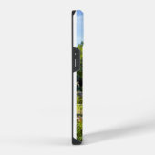 豪華な庭園の風景の中のガラス張り iPhoneケース (右側面)