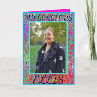 豪華な息子/娘のグリーティングカード カード