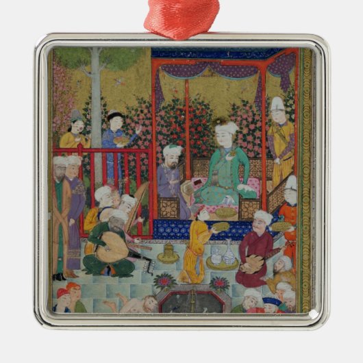 豪華な披露宴 メタルオーナメント (正面)