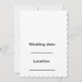 豪華な招待状 招待状 (裏面)