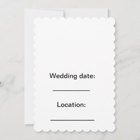 豪華な招待状 招待状 (裏面)