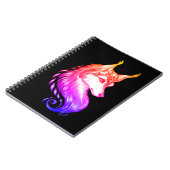 豪華な日没の手描きのオオカミの学校のノート ノートブック (左側)