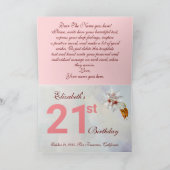 豪華な桜フラワーズインザ春ガーデン カード (内部)