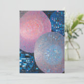 豪華な楕円：青とピンクの色合い(抽象芸術) シーズンカード (スタンド正面)