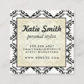 豪華な模様 スクエア名刺 (正面)