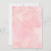 豪華な水彩メイク ツイーン ティーン ガールズ スパ 招待状 (裏面)