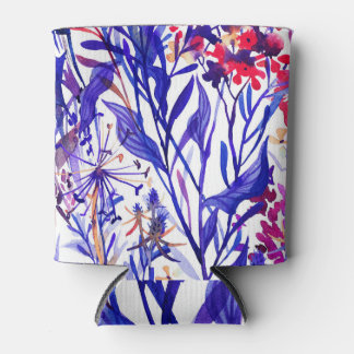 豪華な水色の花模様：庭の背景。 缶クーラー