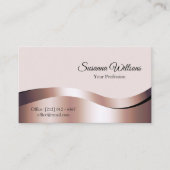 豪華な波形のバラ金ゴールドデコールとフォトデラックス 名刺 (正面)