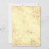 豪華な流れる紫と金ゴールドイ結婚ンク 招待状 (裏面)