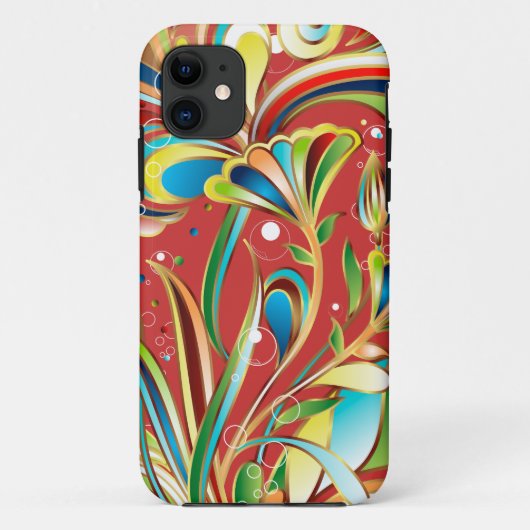 豪華な渦巻く花 Case-Mate iPhoneケース (裏面)