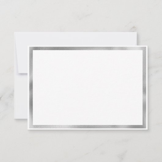 豪華な灰色の白い銀色の大理石の花嫁 招待状 (裏面)