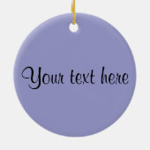 豪華な灰色猫 セラミックオーナメント (裏面)