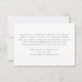 豪華な熱帯ビーチ結婚式エンクロージャカード 招待状 (裏面)