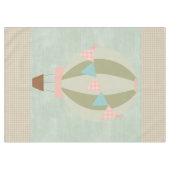 豪華な熱気の気球の中立ベビーシャワー テーブルクロス (正面(横))