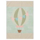 豪華な熱気の気球の中立ベビーシャワー テーブルクロス (正面)