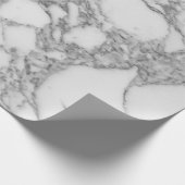 豪華な白い大理石のテクスチャプリント ラッピングペーパー (角)