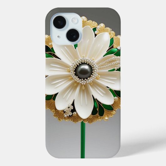 豪華な白い花 Case-Mate iPhoneケース (裏面)