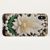 豪華な白い花 Case-Mate iPhoneケース (裏面(横))