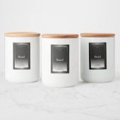 豪華な白黒プロダクトラベル金ゴールド枠 フードラベル (ボトル)