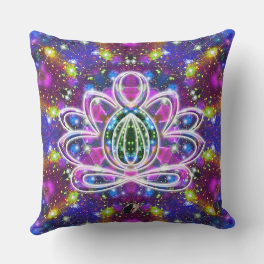 豪華な禅蓮 クッション (裏面)