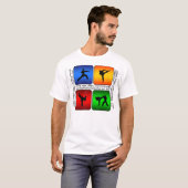 豪華な空手 Tシャツ (正面フル)