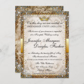 豪華な童話の絵本のような結婚式の招待状 招待状 (正面/裏面)