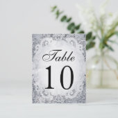 豪華な童話物語のテーブルナンバーカード 招待状 (スタンド正面)