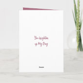 豪華な素晴らしい妻パープルオレンジの誕生日 カード (裏面)