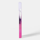 豪華な紫とピンクのグラデーション円の枠 Case-Mate iPhoneケース (裏面 / 左)