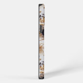 豪華な紫と金ゴールドフローラ iPhoneケース (右側面)