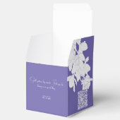 豪華な紫色の花 フェイバーボックス (オープン)