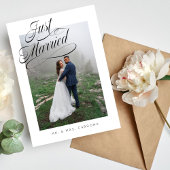 豪華な結婚写真の発表 案内状