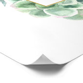 豪華な結婚前お祝い会 ウェルカムサイン ポスター (角)