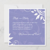 豪華な結婚式の招待状 - ドイツ語テキスト2 招待状 (裏面)